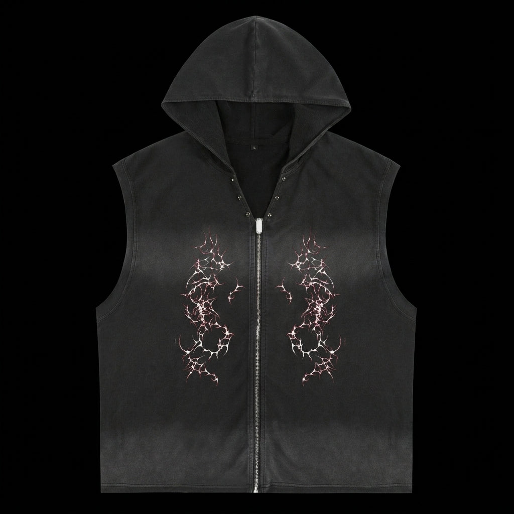 Black Sigil Sleeveless - Hoodie