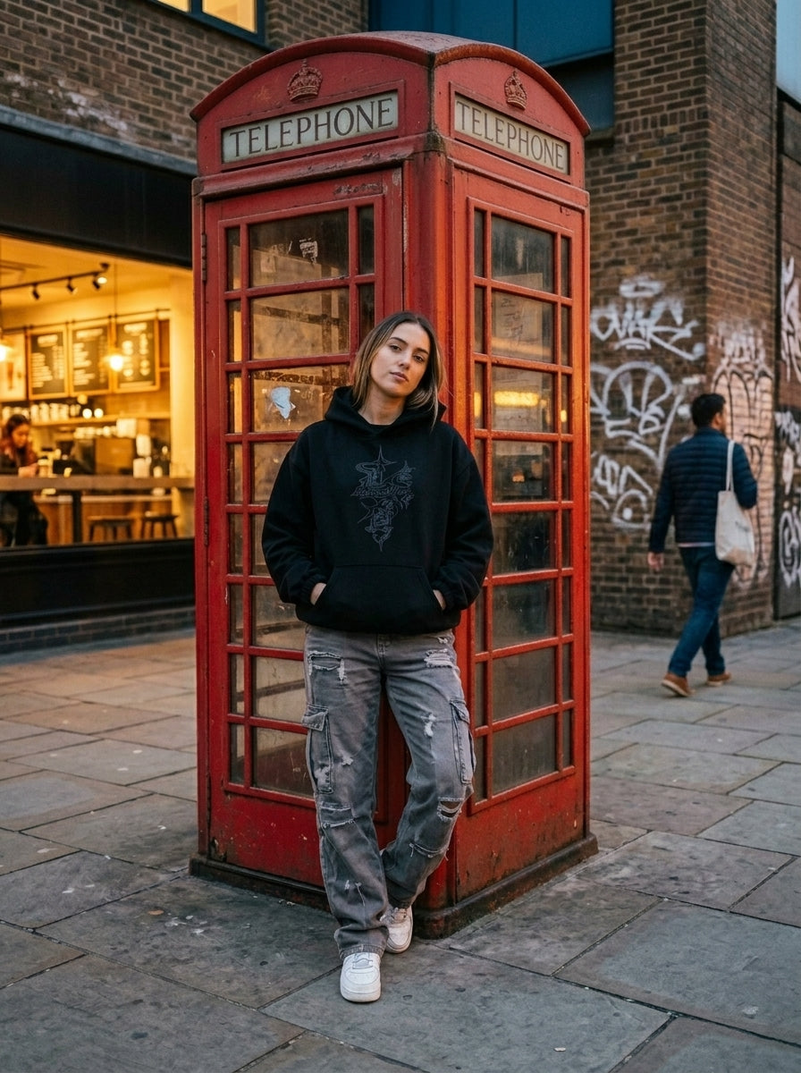 Boxy Cinched Hem Hoodie