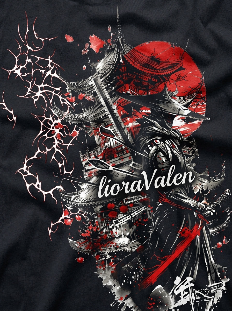 Crimson Abyss -Unisex Oversized Cotton T-Shirt