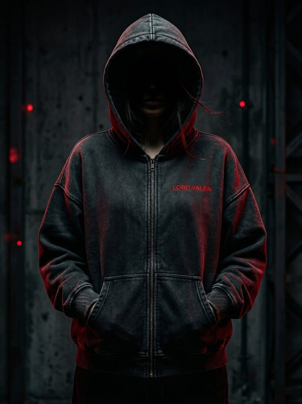 No Light Rave Zip Hoodie