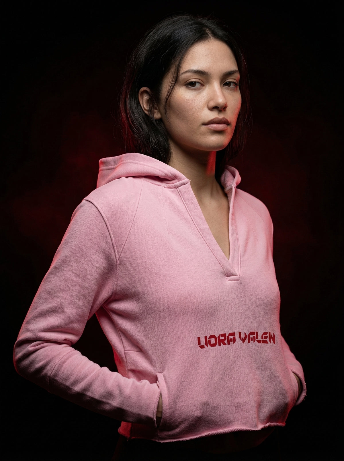 Vintage Washed Raw Edge Hoodie