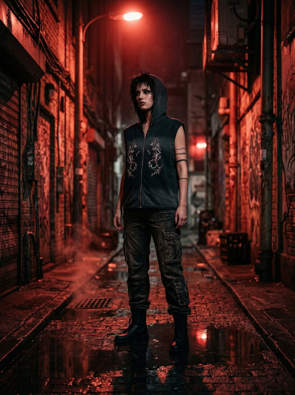 Black Sigil Sleeveless - Hoodie