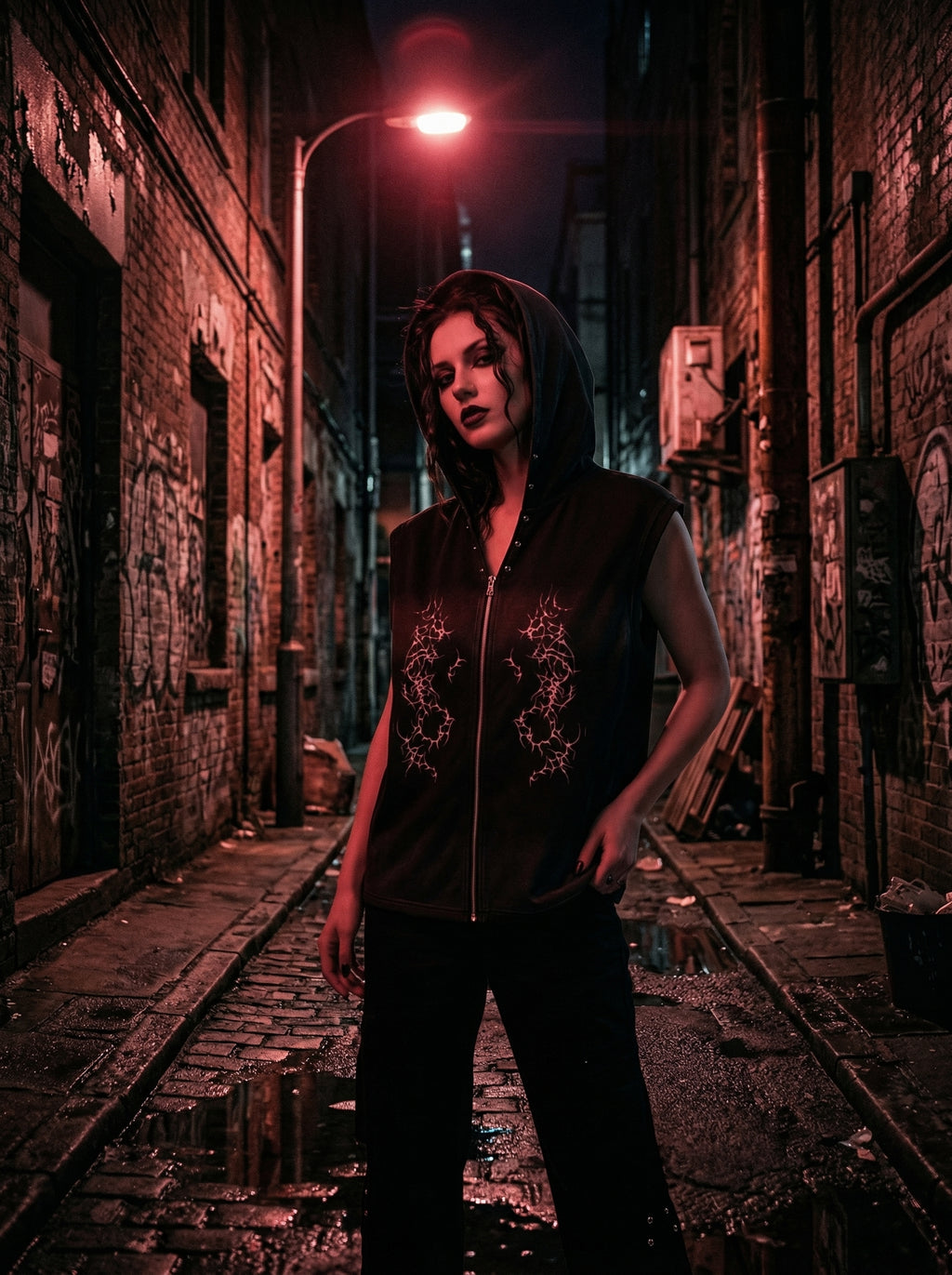 Black Sigil Sleeveless - Hoodie